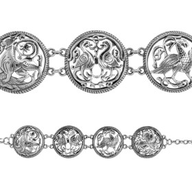 Браслет «Суздальские звери и птицы»