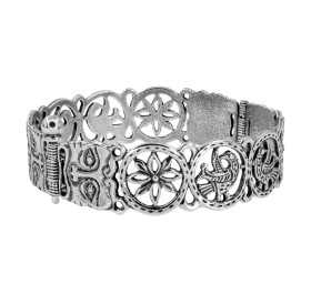 Браслет прорезной "Львиные маски"