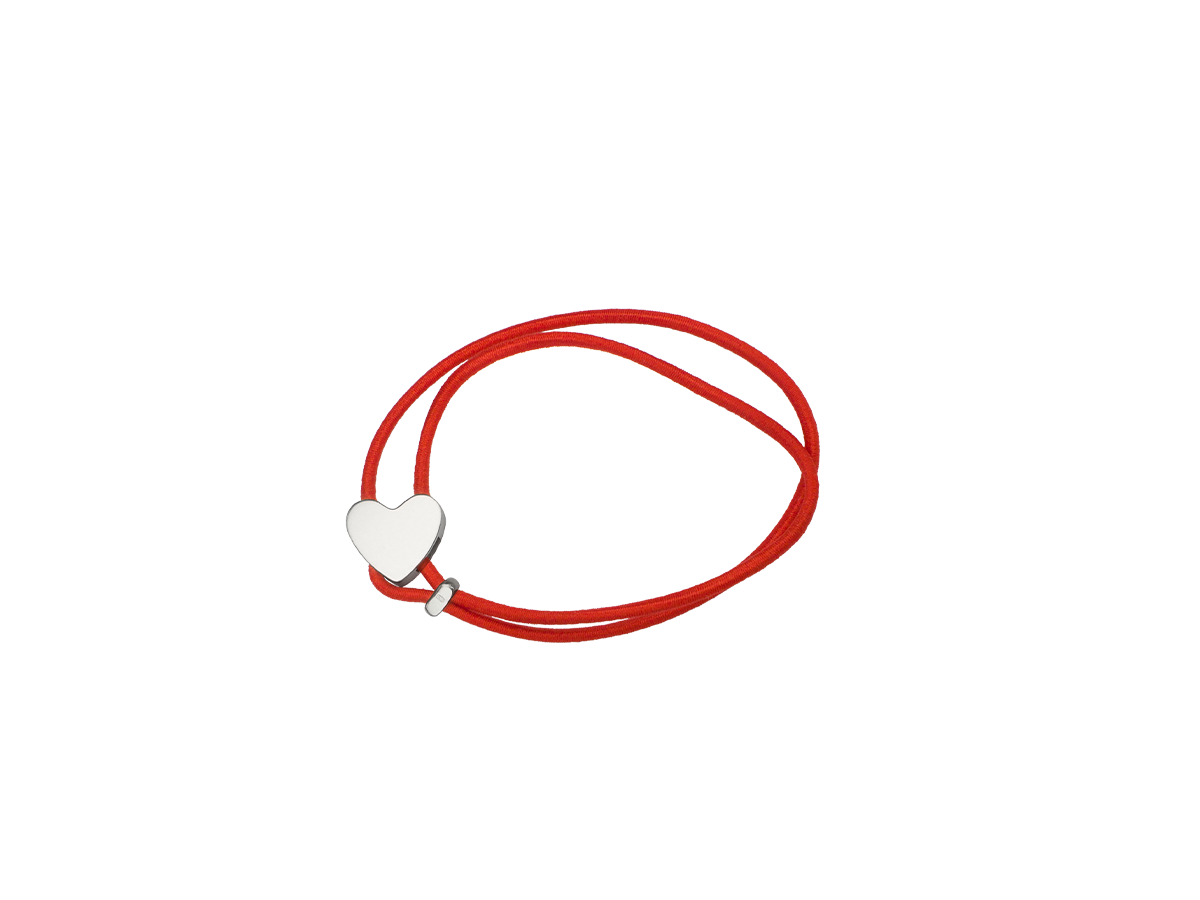 Браслет-шнурок "Сердце"