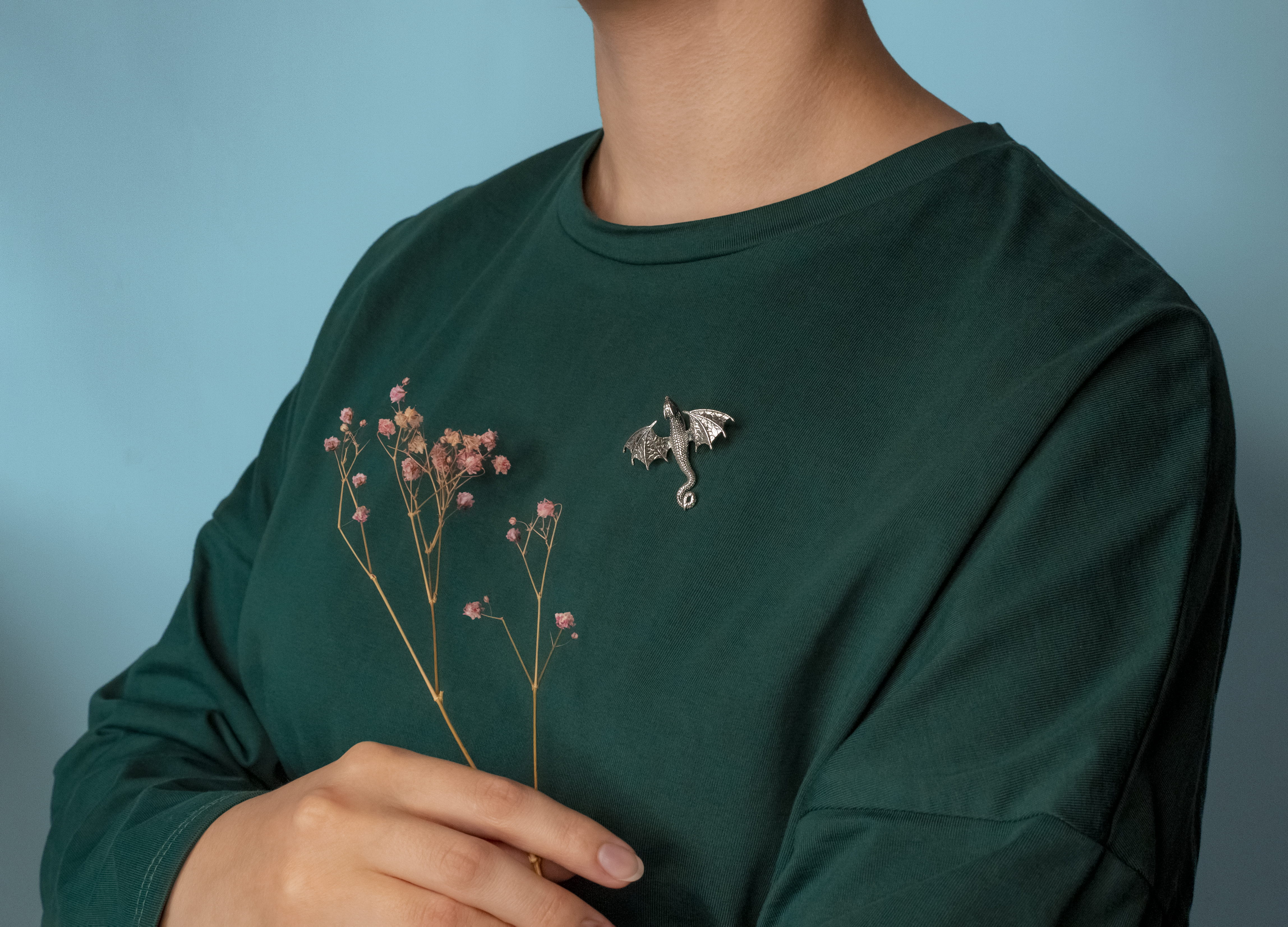 Брошь-подвеска "Дракон"