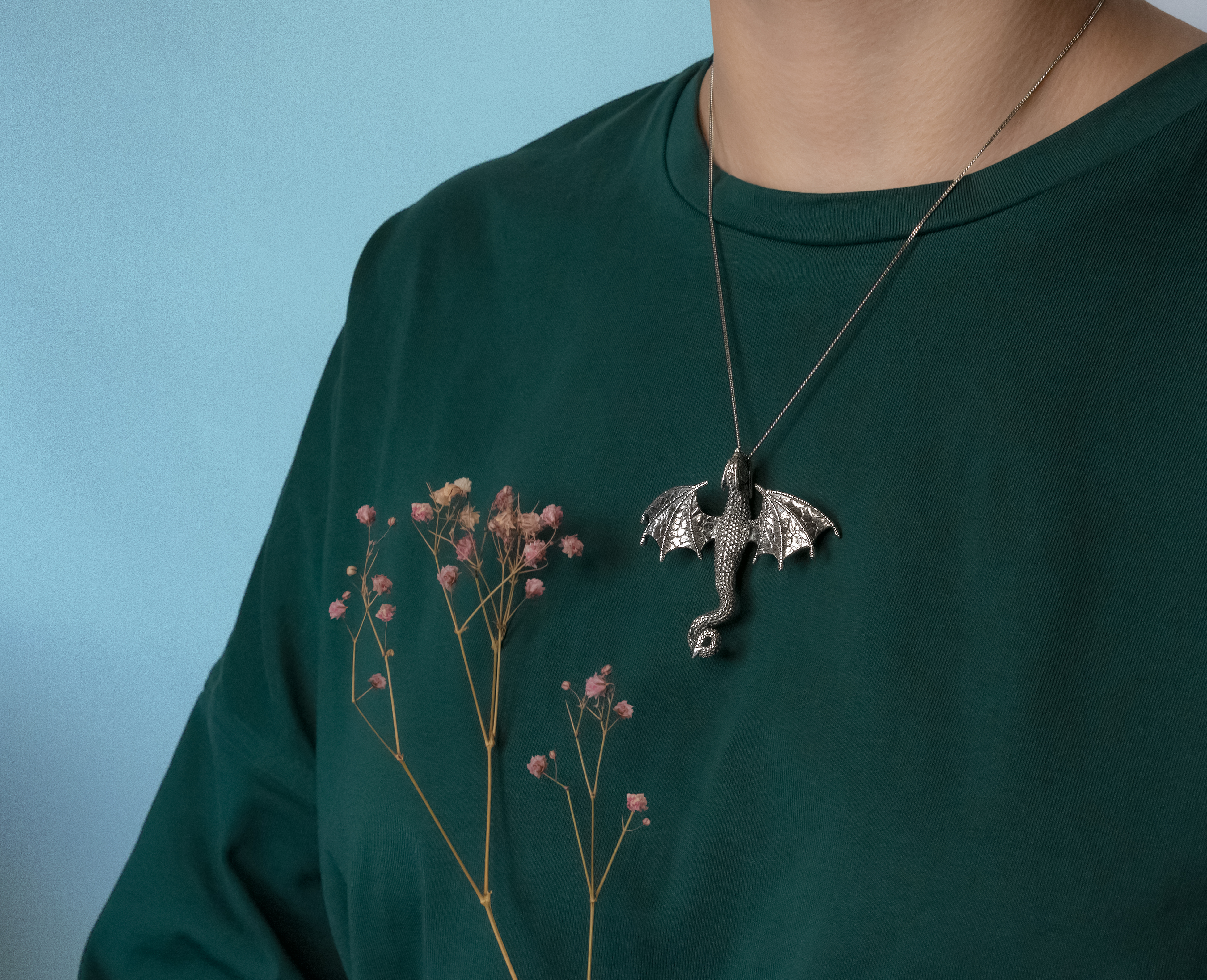 Брошь-подвеска "Дракон"