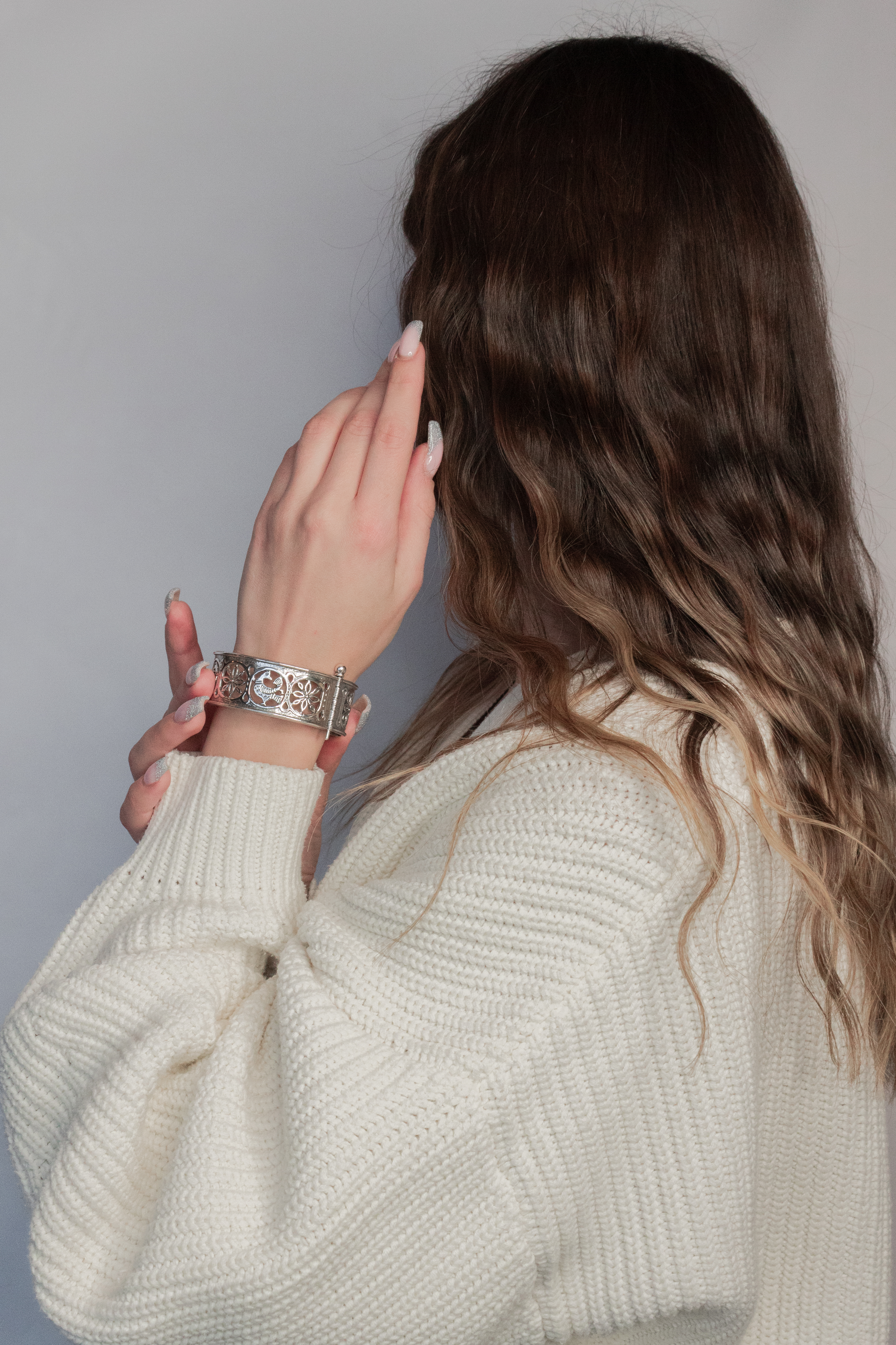 Браслет прорезной "Цветущий сад"