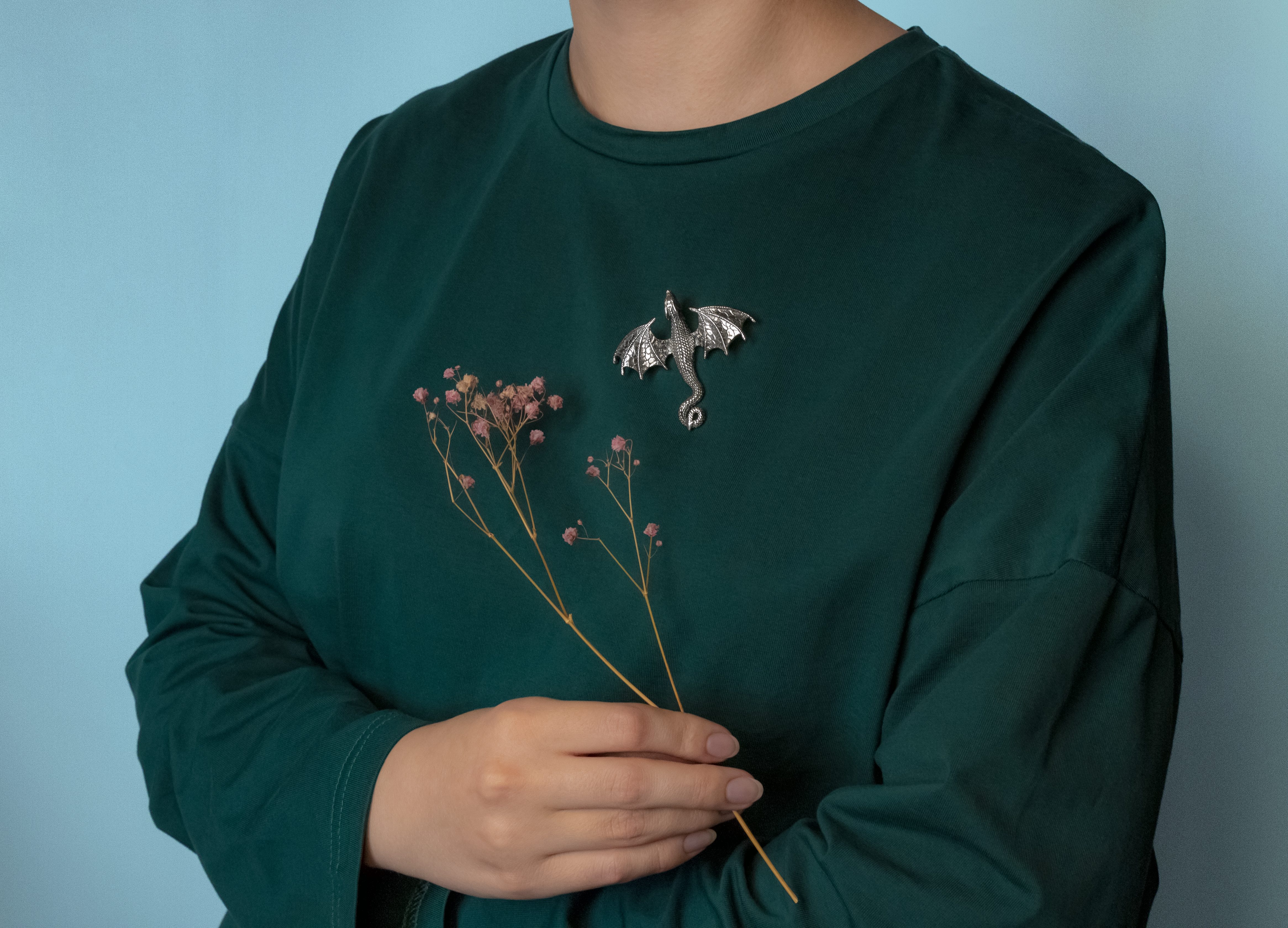 Брошь-подвеска "Дракон"